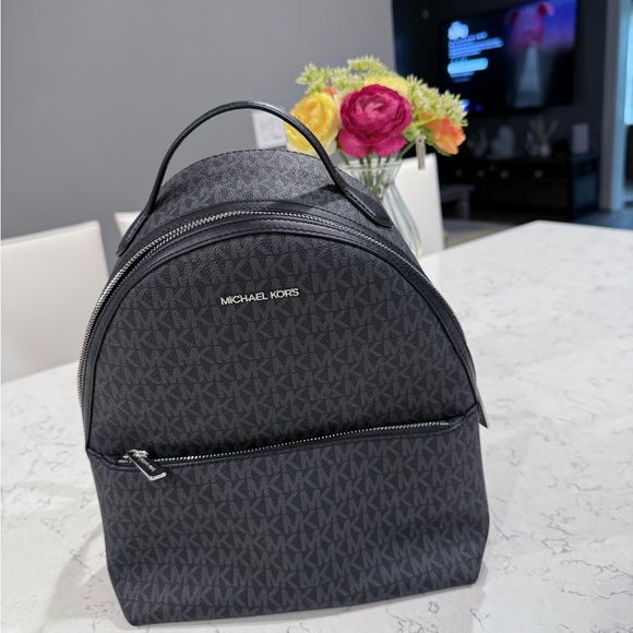 Michael Kors Black Backpack - Picture 1 of 7